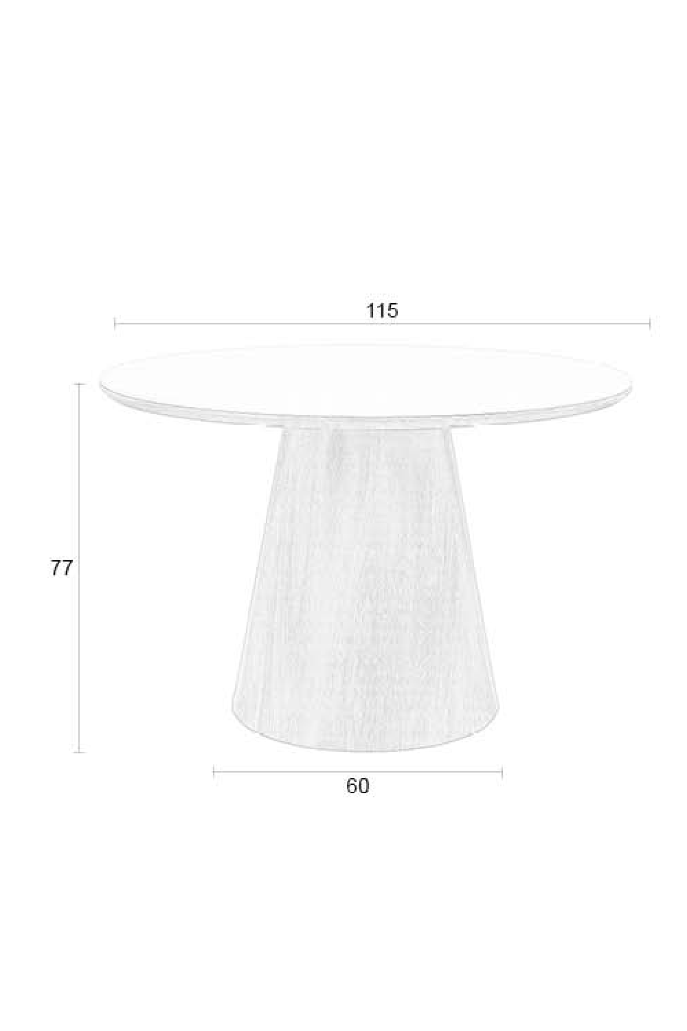 Table à manger ronde en bois