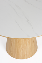 Table à manger ronde en bois