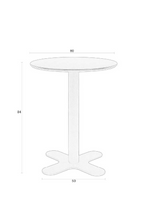 Table de bistro ronde noire