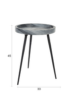 Table d'appoint en marbre massif