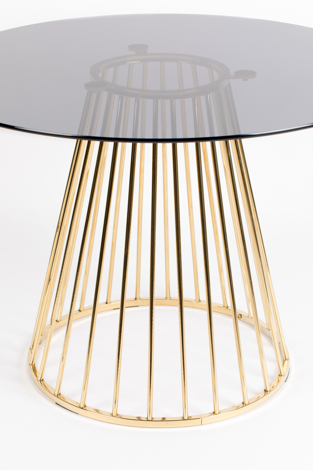 Table à manger ronde en verre