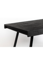 Table à manger en teck laqué noir