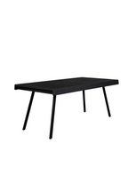 Table à manger en teck laqué noir