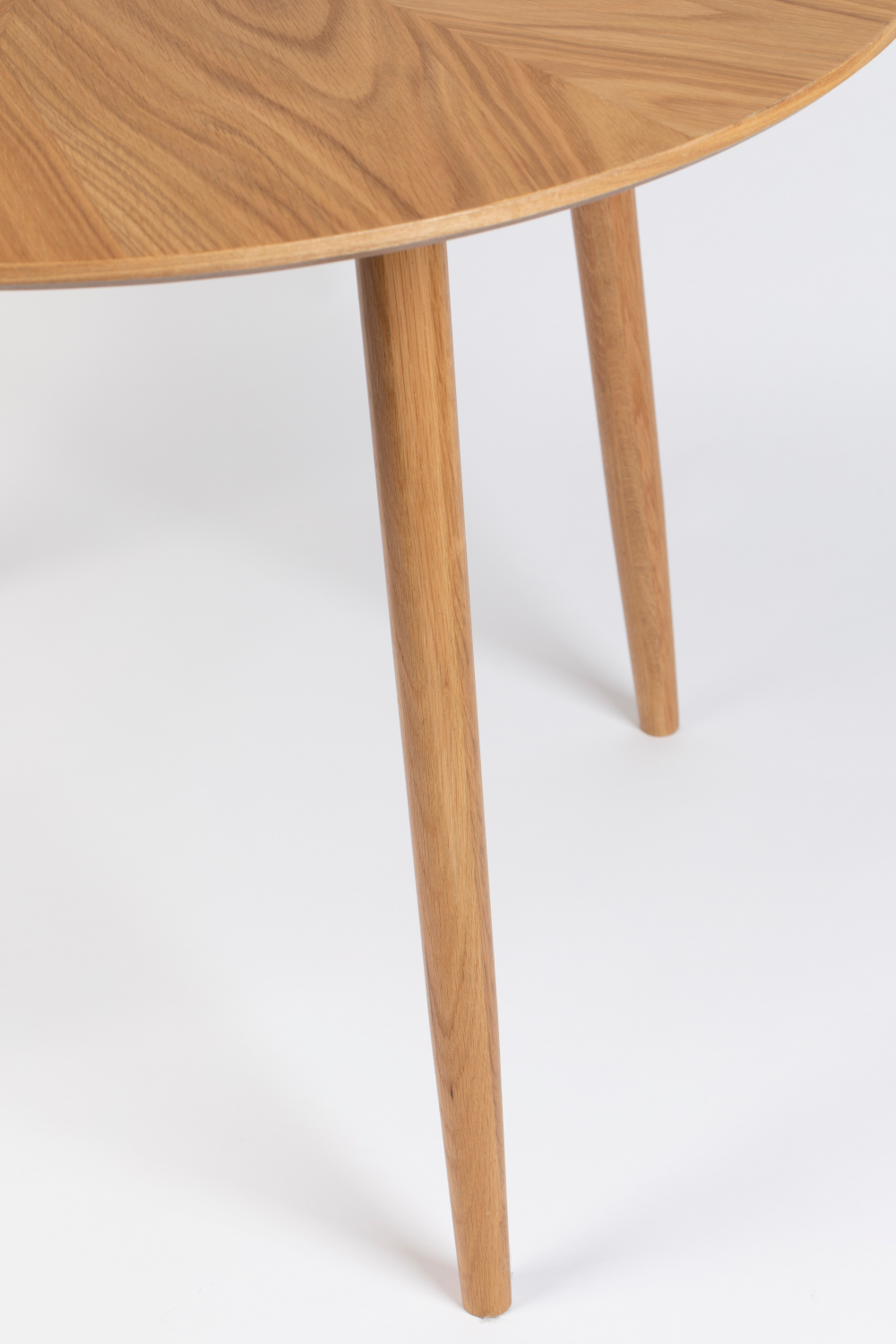 Table à manger ronde en bois naturel