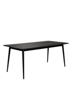 Table à manger rectangulaire noire