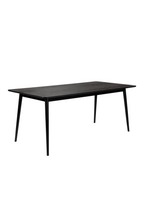 Table à manger rectangulaire noire