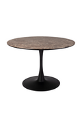 Table à manger sur pied marron