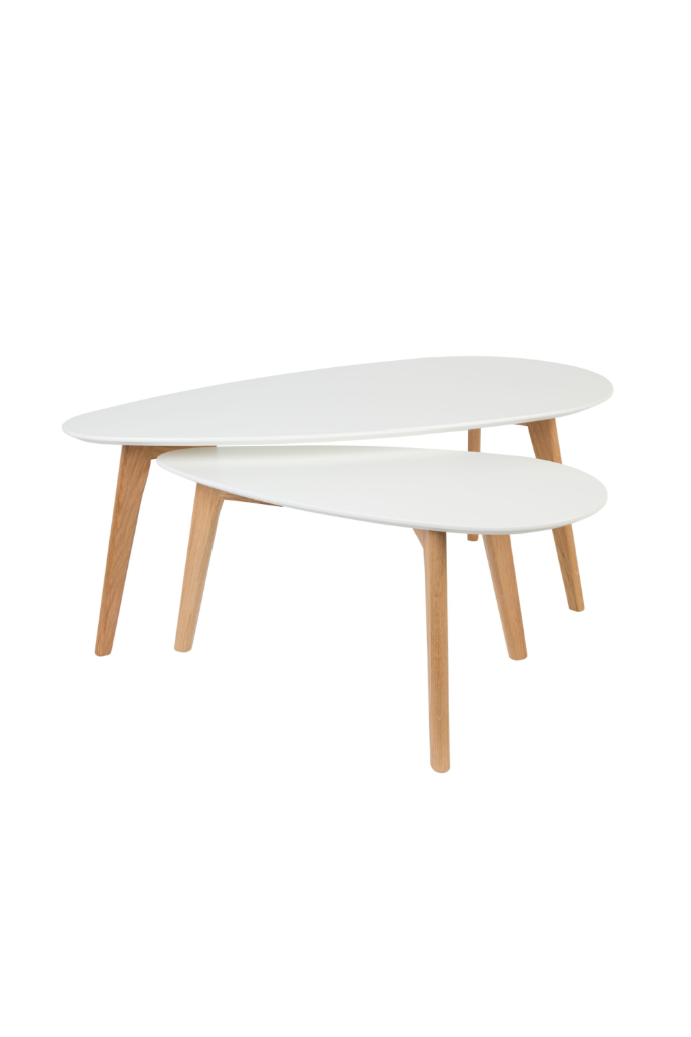 Tables d'appoint gigognes blanches (2)