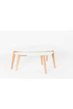 Tables d'appoint gigognes blanches (2)