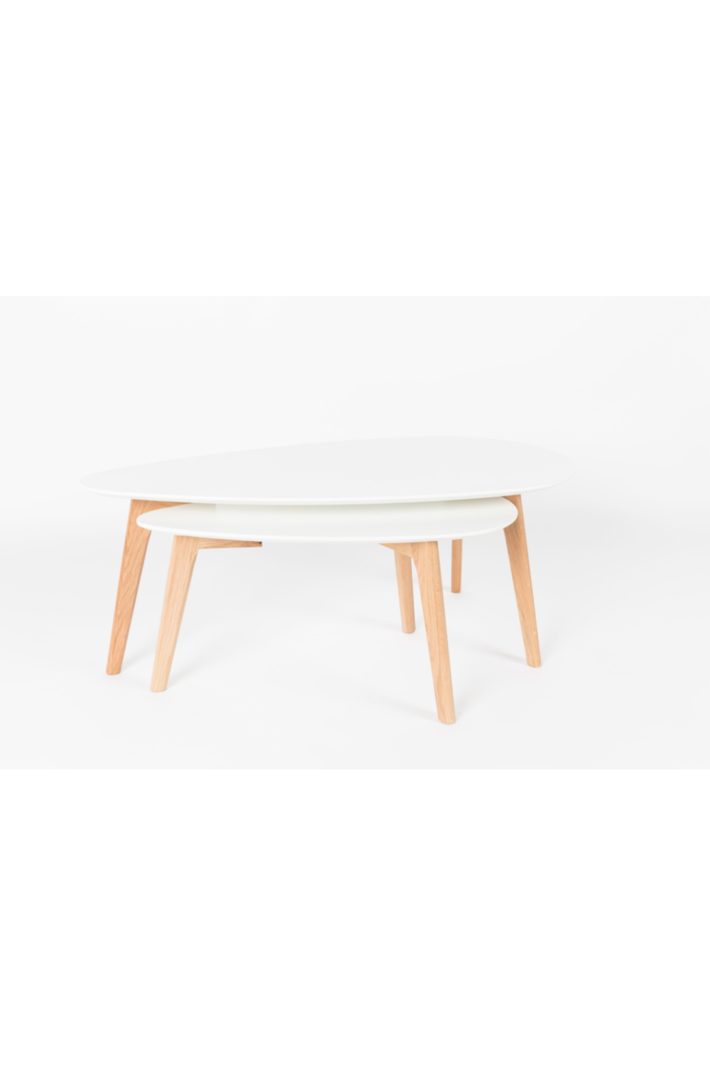 Tables d'appoint gigognes blanches (2)
