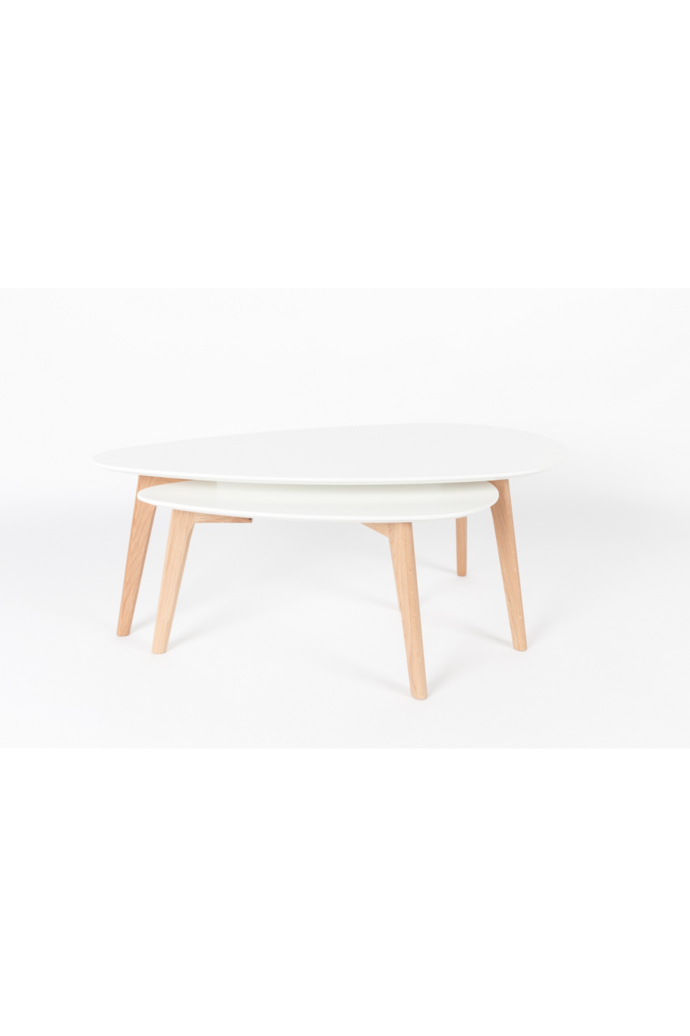 Tables d'appoint gigognes blanches (2)
