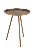 Table d'appoint trépied en cuivre