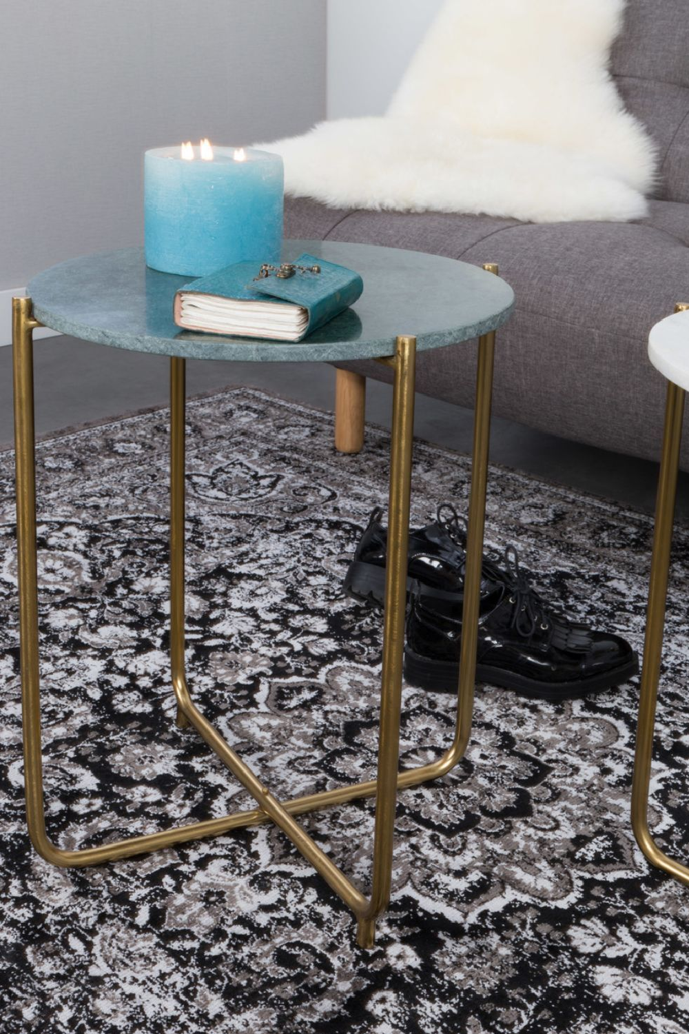 Table d'appoint en marbre