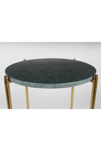 Table d'appoint en marbre vert