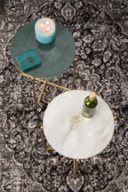 Table d'appoint en marbre vert