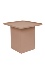 Table d'appoint carrée en fer
