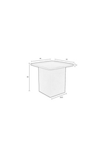 Table d'appoint carrée en fer