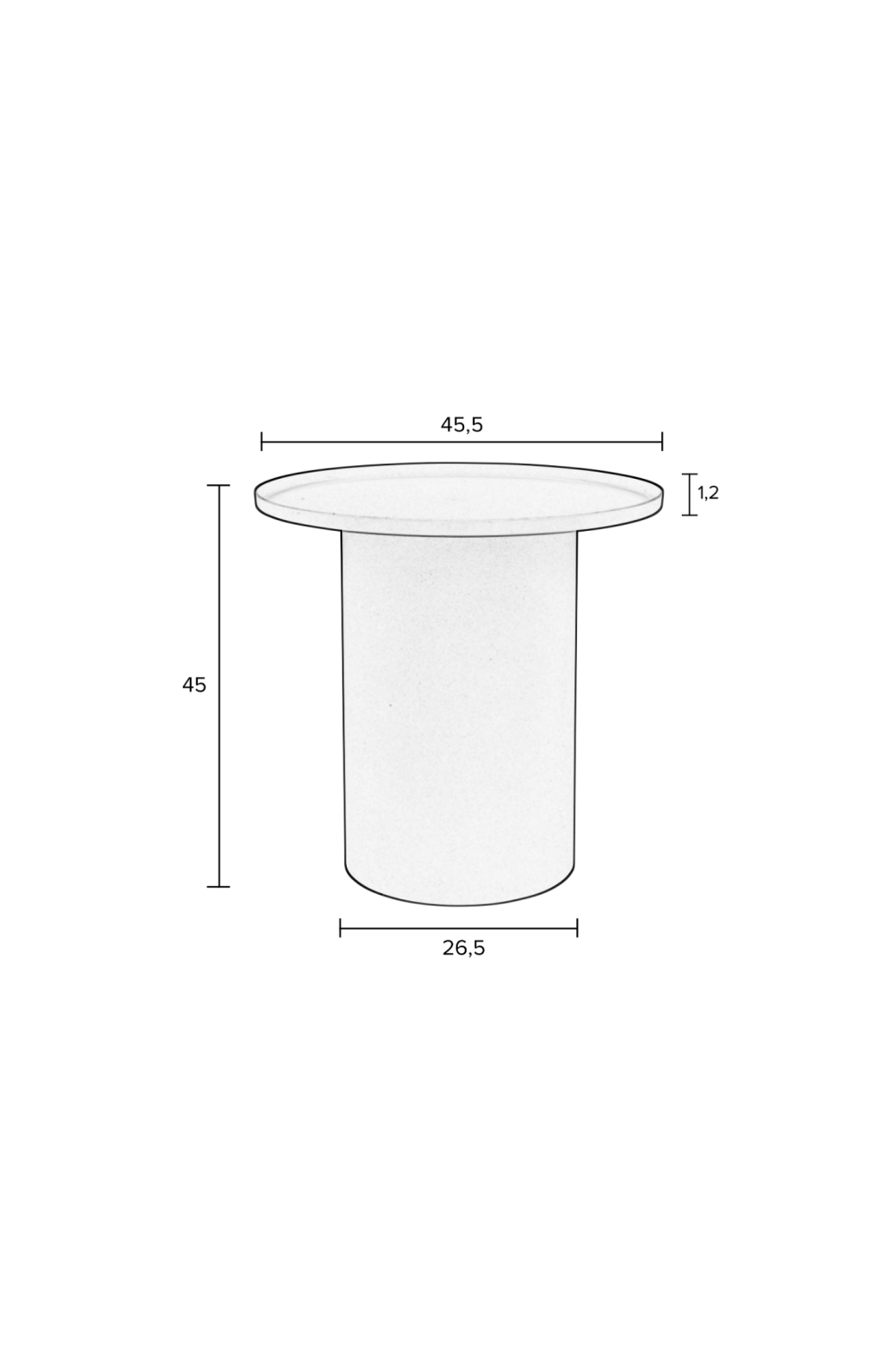 Table d'appoint ronde