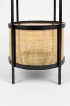 Table d'appoint avec accents en rotin