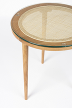Table d'appoint moderne en rotin naturel