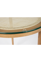 Table d'appoint moderne en rotin naturel