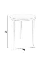 Table d'appoint moderne en rotin naturel