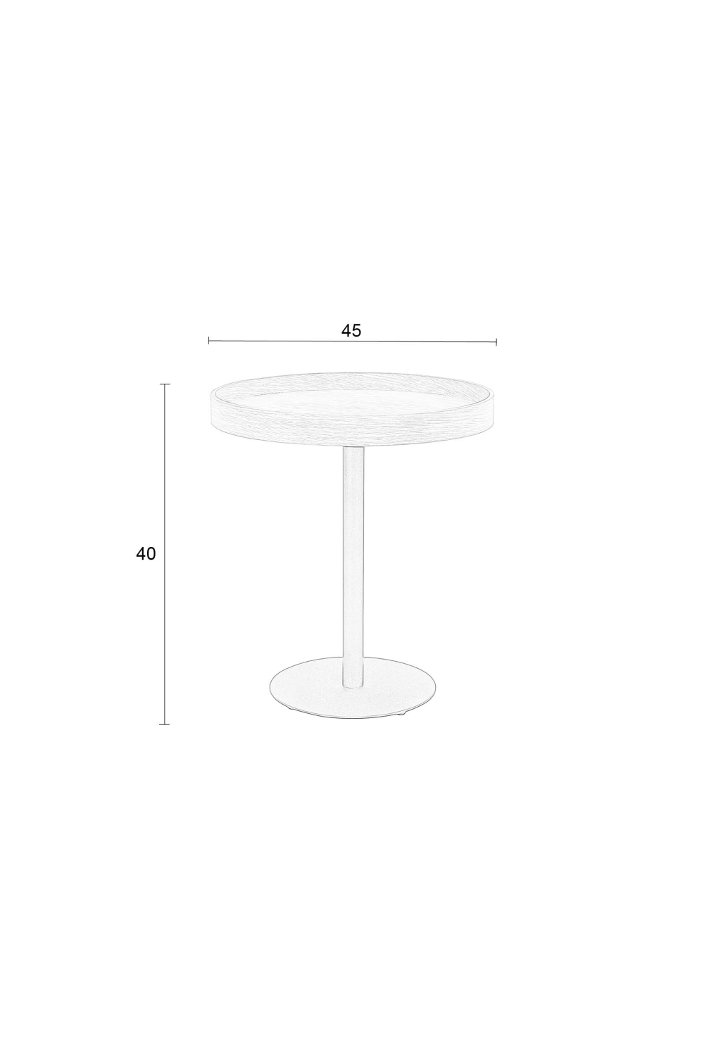 Table d'appoint en chêne S