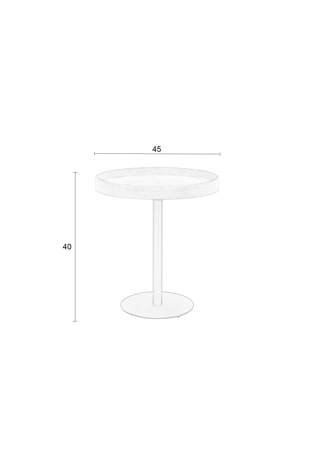 Table d'appoint en chêne S