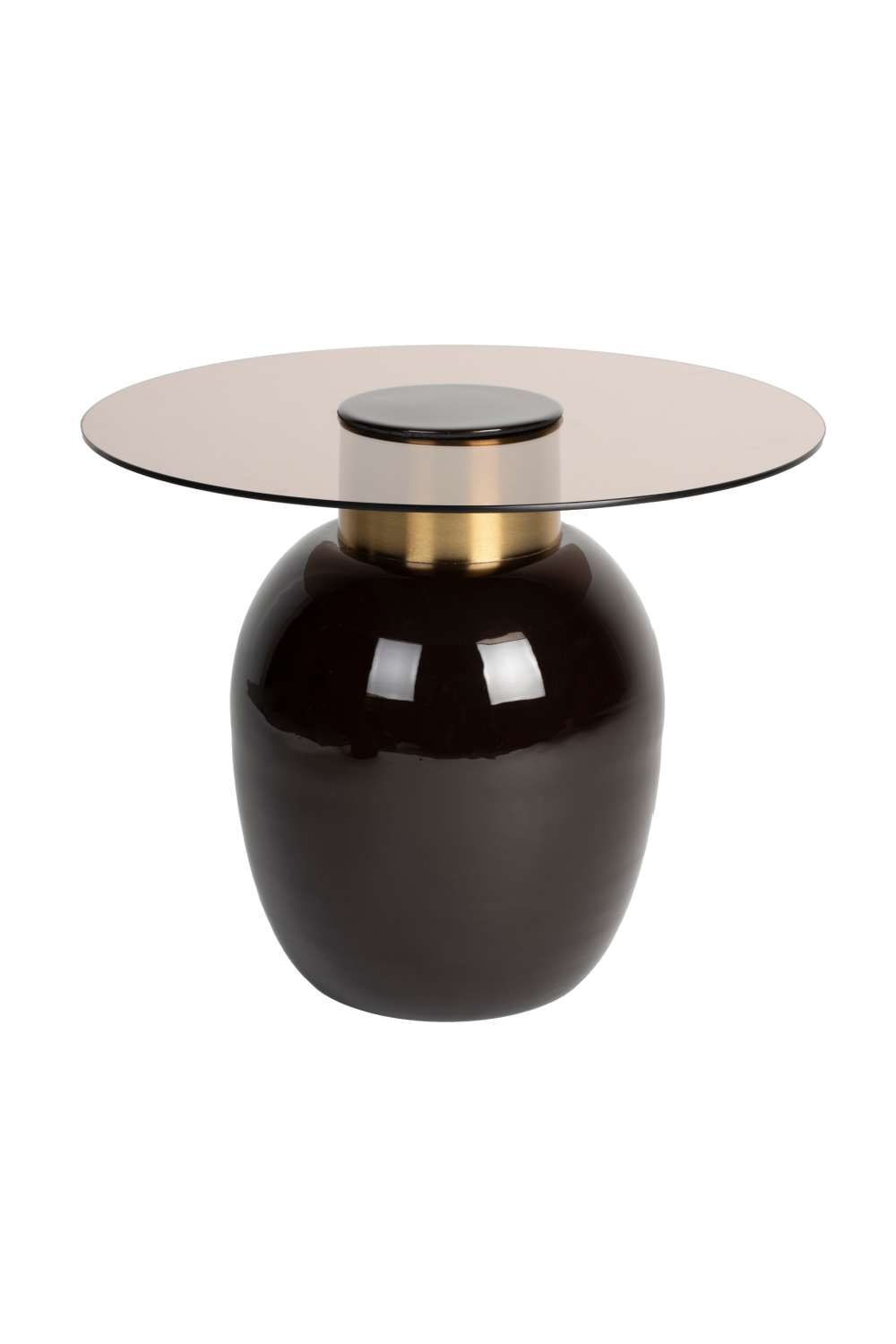 Table d'appoint moderne en verre