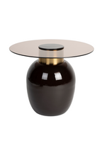 Table d'appoint moderne en verre