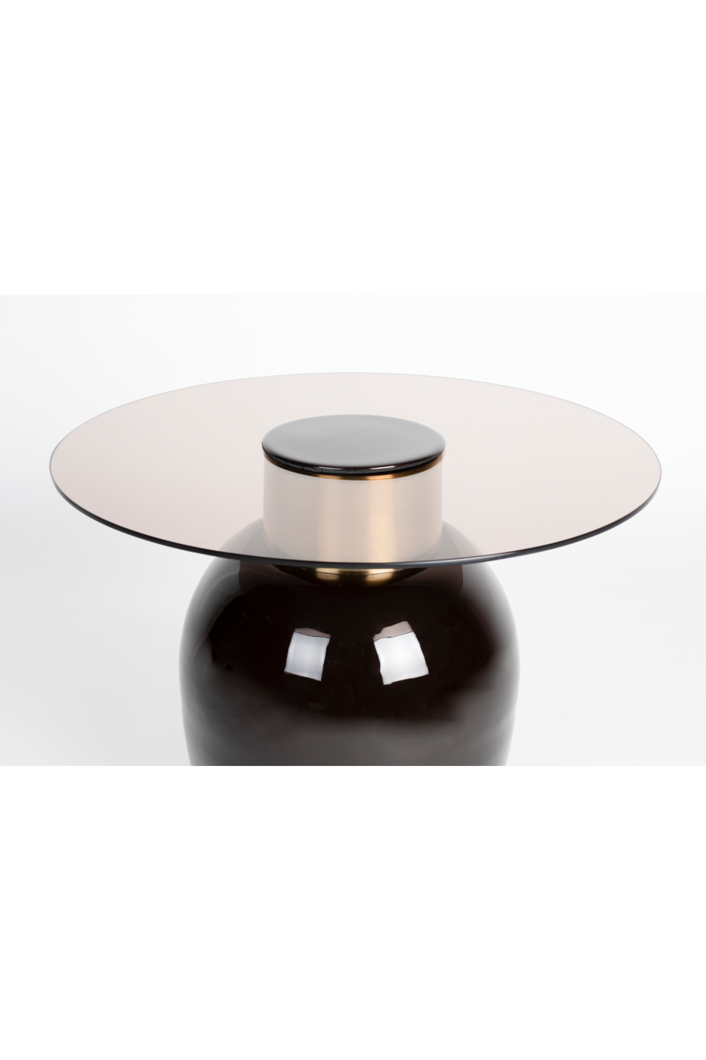 Table d'appoint moderne en verre