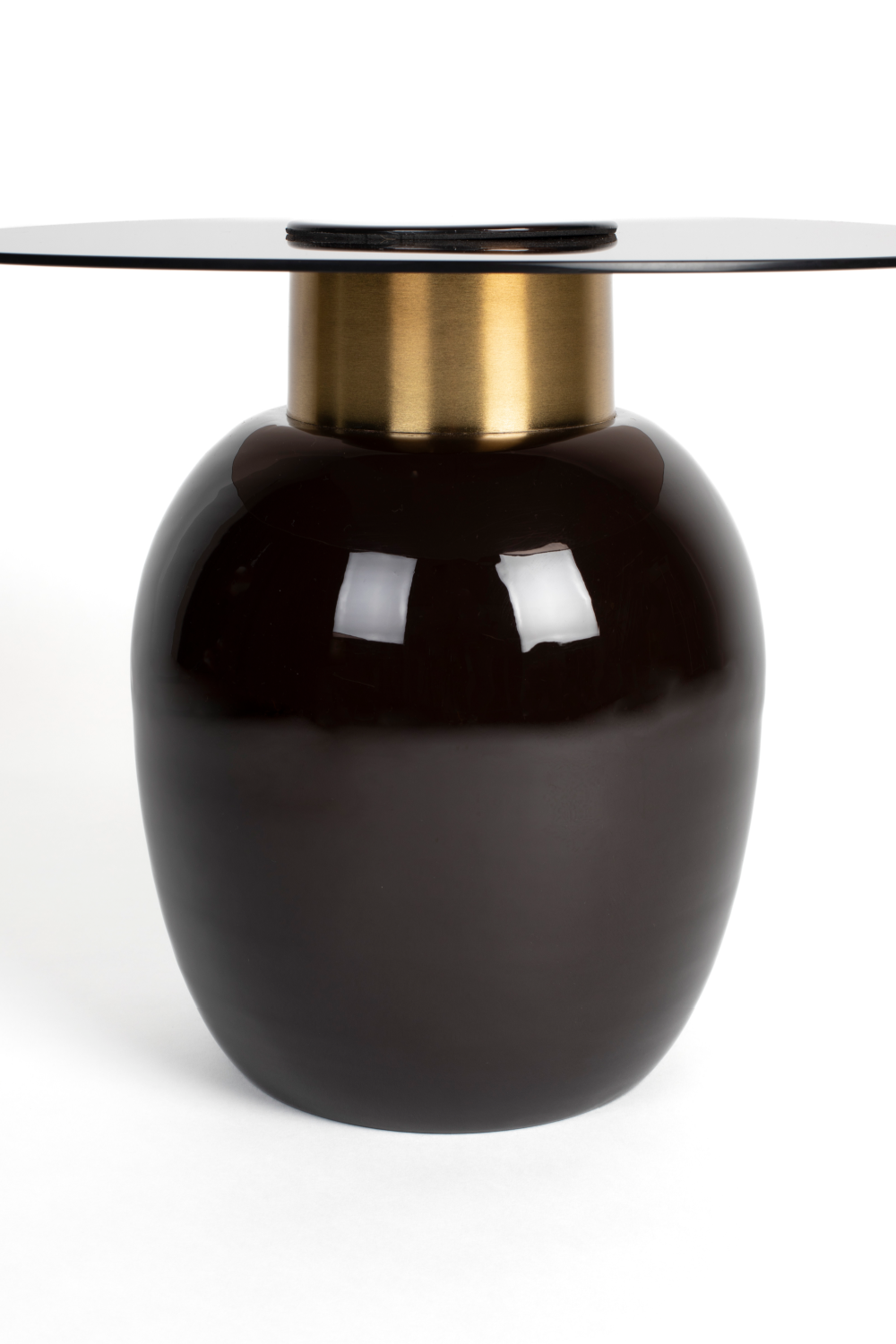Table d'appoint moderne en verre