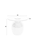 Table d'appoint moderne en verre