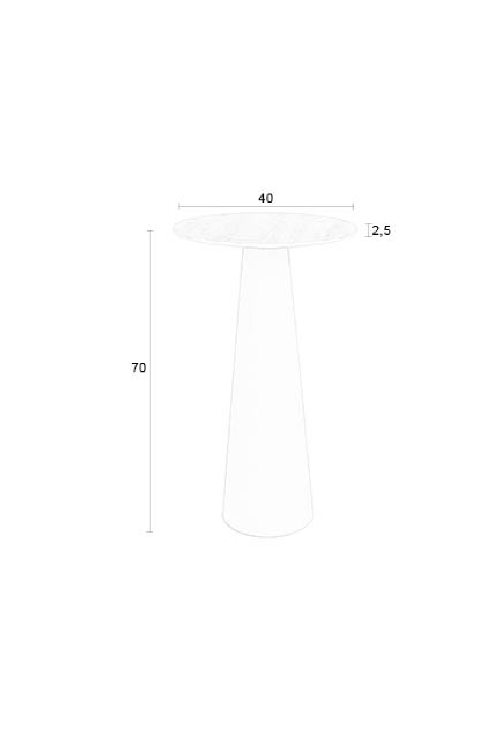 Table d'appoint socle en céramique