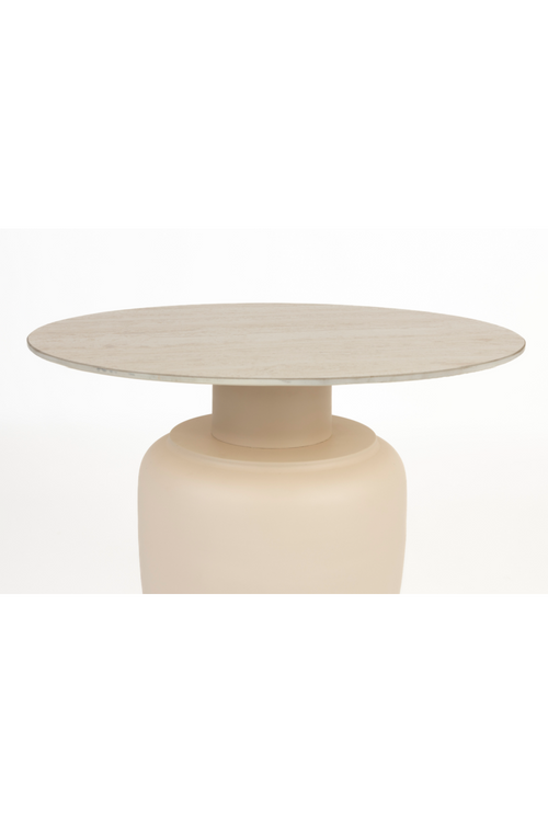 Table d'appoint moderne beige