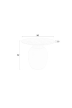 Table d'appoint moderne beige
