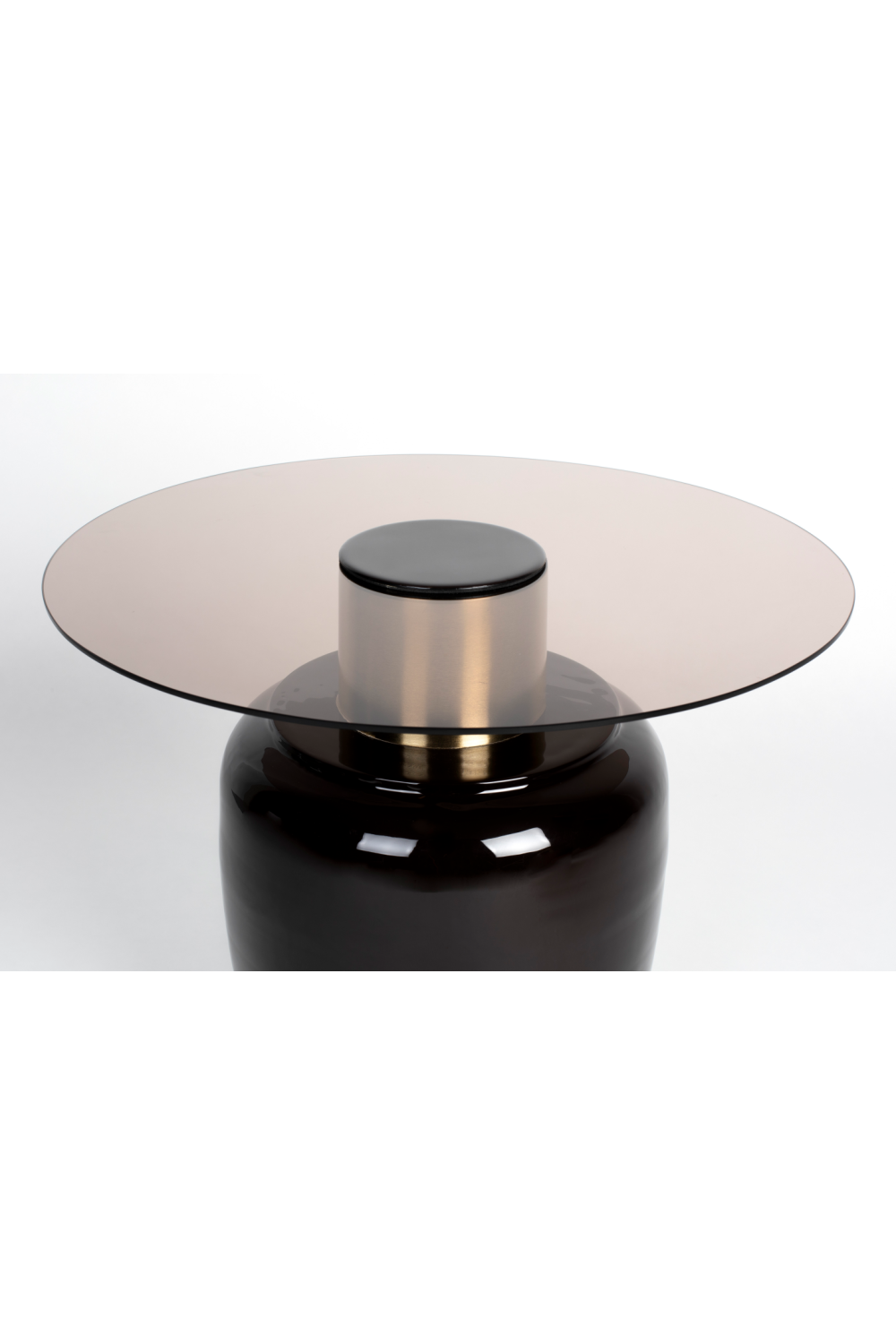Table d'appoint moderne en verre