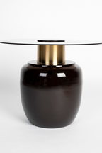 Table d'appoint moderne en verre