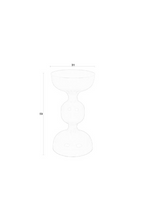 Table d'appoint en métal moderne