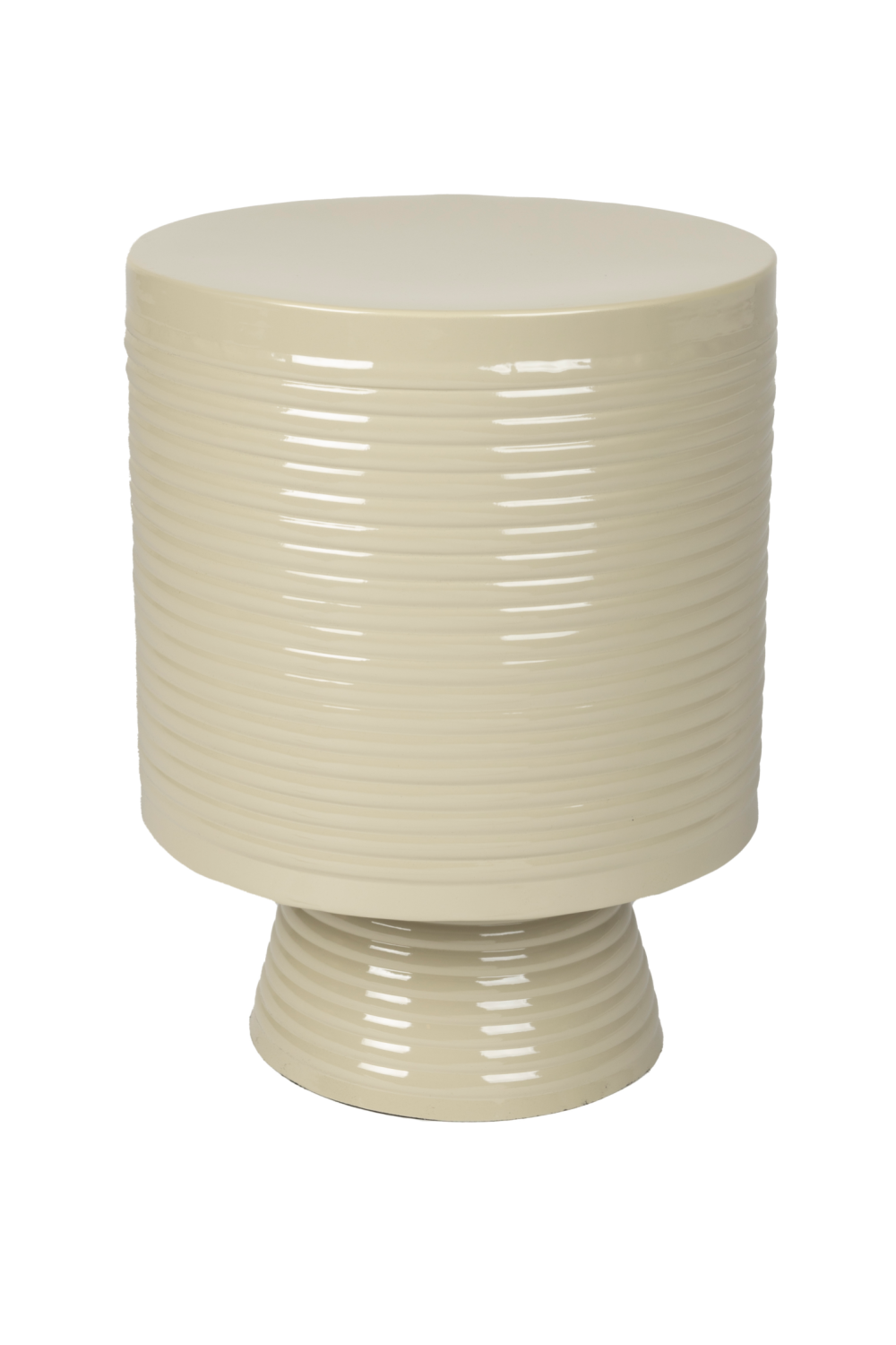 Table d'appoint en fer beige