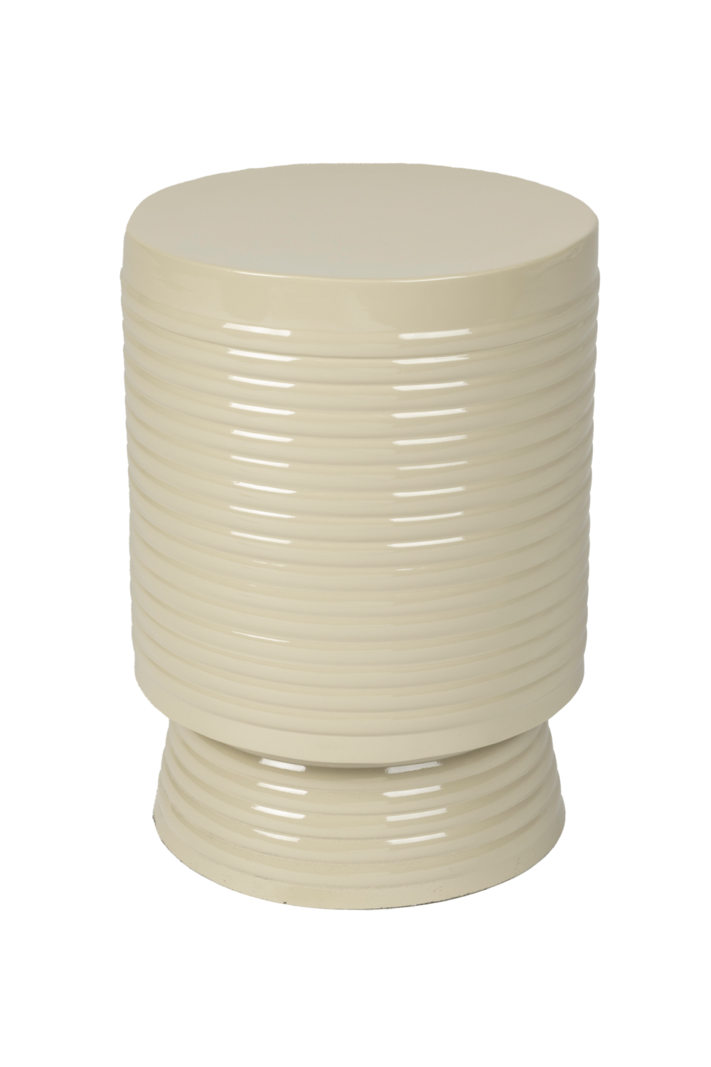 Table d'appoint en fer beige