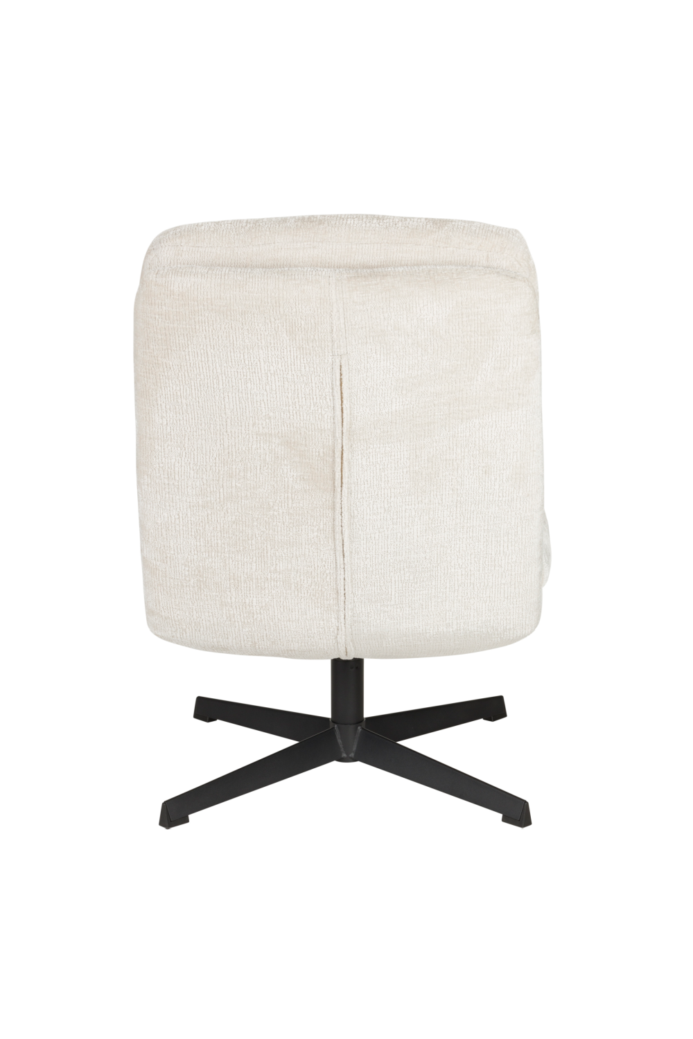 Fauteuil pivotant capitonné à carreaux
