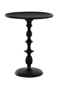 Table d'appoint piédestal noire
