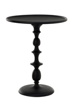 Table d'appoint piédestal noire