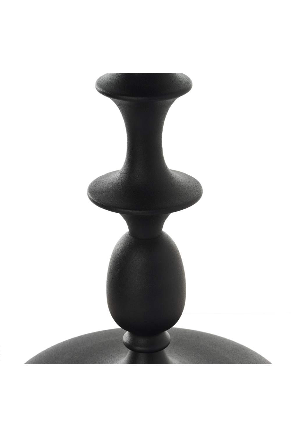 Table d'appoint piédestal noire