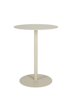 Table de bistrot ronde d'extérieur à pied central