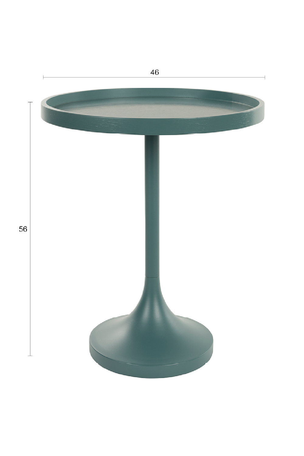 Table d'appoint ronde à piedestal