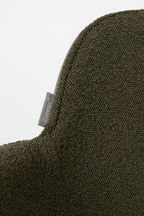 Fauteuils pivotants rembourrés verts (2)