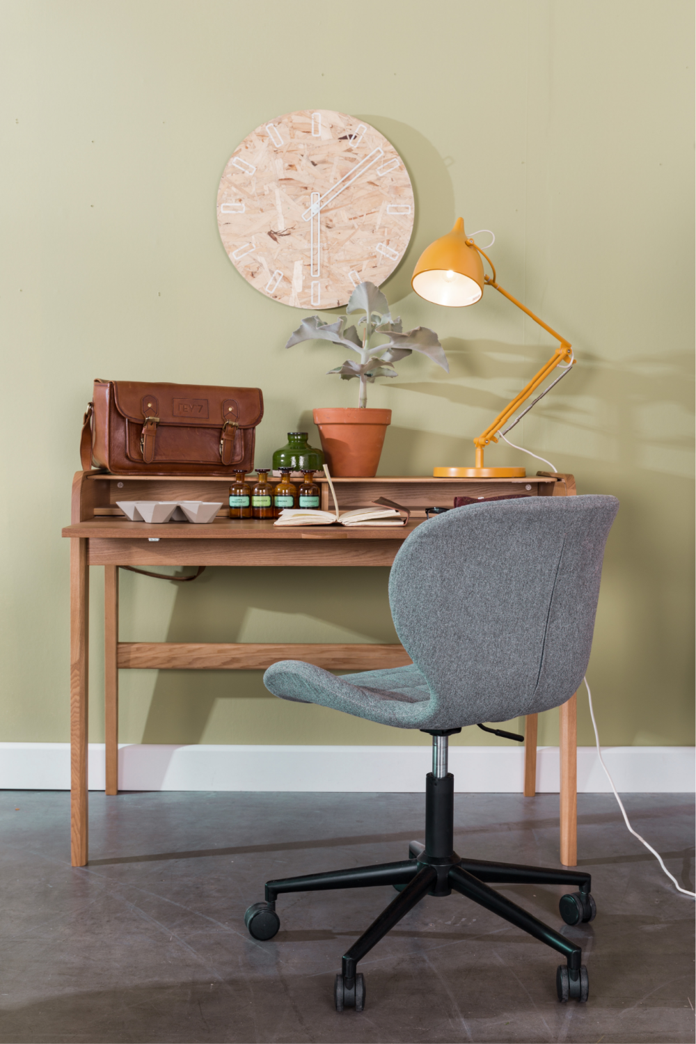 Chaise de bureau matelassée et réglable
