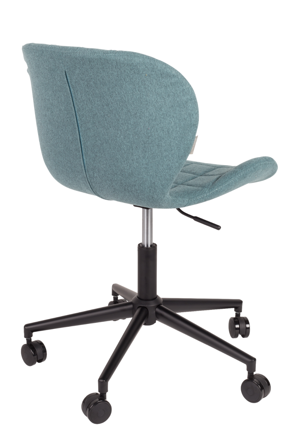 Fauteuil de bureau baquet tapissé bleu